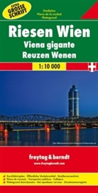 Freytag Berndt Stadtplan: Freytag & Berndt Stadtplan Riesen Wien. Viena gigante. Reuzen Wenen. Giant Vienna. Vienne geant. Vienna formato gigante