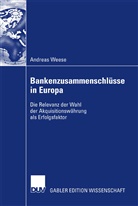 Andreas Weese - Bankenzusammenschlüsse in Europa