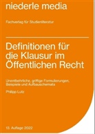 Philipp Lutz - Definitionen für die Klausur im Öffentlichen Recht - 2022
