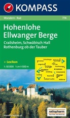 Kompass Karten: Kompass Karte Hohenlohe, Ellwanger Berge