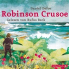 Daniel Defoe, Rufus Beck - Robinson Crusoe, 4 Audio-CD (Audio book)