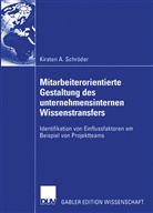 Kirsten Schröder, Kirsten A Schröder, Kirsten A. Schröder - Mitarbeiterorientierte Gestaltung des unternehmensinternen Wissenstransfers