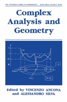 V. Ancona, Vincenz Ancona, Vincenzo Ancona, SilvA, Silva, Alessandro Silva - Complex Analysis and Geometry