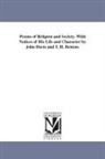 John Quincy Adams - Poems of Religion and Society. with Notices of His Life and Character by John Davis and T. H. Benton