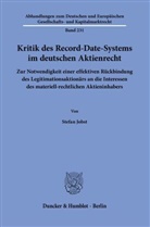 Stefan Jobst - Kritik des Record-Date-Systems im deutschen Aktienrecht.