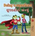 Kidkiddos Books, Liz Shmuilov - Being a Superhero (English Gujarati Bilingual Children's Book)