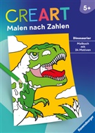 Stefan Richter - Ravensburger CreArt Malen nach Zahlen ab 5 Dinosaurier - 24 Motive