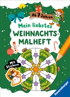 Roger De Klerk, Stefan Lohr - Mein liebstes Weihnachtsmalheft mit Stickern ab 7