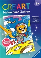 Manuel Kilger - CreArt Malen nach Zahlen ab 5 - Zauberpapier: Weltraum