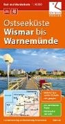 Klaus Klemmer, Christian Kuhlmann, Thomas Wachter, Klaus Klemmer - Rad- und Wanderkarte Ostseeküste Wismar bis Warnemünde 1 : 40 000
