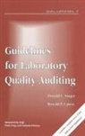Singer, Doanld C Singer, Doanld C. Singer, Donald C Singer, Ronald P Upton, Ronald P. Upton... - Guidelines for Laboratory Quality Auditing