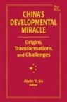 Alvin Y So, Alvin Y. So - China's Developmental Miracle
