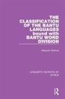 Malcolm Guthrie, Guthrie Malcolm - The Classification of the Bantu Languages bound with Bantu Word