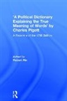 Dr. Robert Rix, Robert Rix - Political Dictionary Explaining True Meaning of Words By Charles