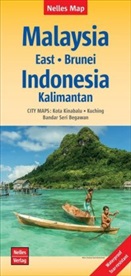 Nelles Verlag - Nelles Map Landkarte Malaysia: East - Brunei - Indonesia: Kalimantan