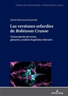 Marta Kacprzak, Maria Zaleska - Las versiones sefardíes de Robinson Crusoe