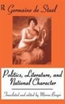 Morroe Berger, Madame De Stael - Politics, Literature and National Character