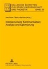 Ines Bose, Baldur Neuber - Hallesche Schriften zur Sprechwissenschaft und Phonetik - 39: Interpersonelle Kommunikation: Analyse und Optimierung