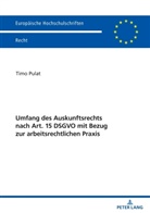 Timo Pulat - Umfang des Auskunftsrechts nach Art. 15 DSGVO mit Bezug zur arbeitsrechtlichen Praxis
