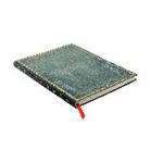 Paperblanks - Pacific Blue (Old Leather Collection) Ultra Lined Softcover Flexi Journal (Elastic Band Closure)