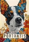Musterstück Grafik, Monsoon Publishing - Line Art Hunde Portraits Malbuch für Erwachsene