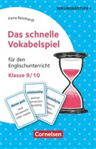Irena Reinhardt - Das schnelle Vokabelspiel - Englisch - Klasse 9/10
