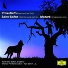 Leopold Mozart, Sergej Prokofjew, Camille Saint-Saëns - Peter und der Wolf. Der Karneval der Tiere. Kindersymphonie, 1 Audio-CD, 1 Audio-CD (Hörbuch)