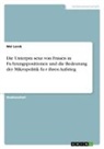 Mel Lorek - Die Unterpra¿senz von Frauen in Fu¿hrungspositionen und die Bedeutung der Mikropolitik fu¿r ihren Aufstieg