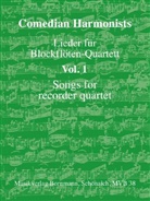 Comedian Harmonists, Johannes Bornmann - Lieder für Blockflöten-Quartett, Band 1