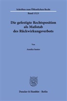 Annika Sauter - Die gefestigte Rechtsposition als Maßstab des Rückwirkungsverbots.
