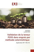 Houssaine Aitsir, Said Gmouh, Said Jebbari - Validation de la teneur P2O5 dans engrais par méthode colorimétrique