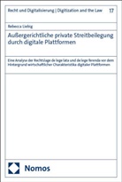 Rebecca Liebig - Außergerichtliche private Streitbeilegung durch digitale Plattformen