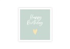 Mini-Doppelkarte / Happy Birthday Herz