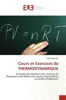 Tahar Manoubi - Cours et Exercices de THERMODYNAMIQUE
