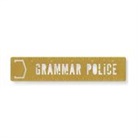 Brass Monkey, Brass Brass Monkey, Galison - Grammar Police Metal Bookmark Stencil