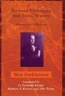 Max Horkheimer - Between Philosophy and Social Science