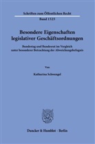 Katharina Schwengel - Besondere Eigenschaften legislativer Geschäftsordnungen.