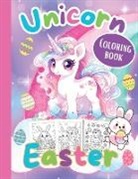 S. A. Rodriguez Publishing - Unicorn Easter Coloring Book -Easter Coloring Books for Kids