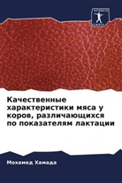 Mohamed Hamada - Kachestwennye harakteristiki mqsa u korow, razlichaüschihsq po pokazatelqm laktacii