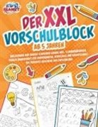 Julia Sommerfeld - Der XXL-Vorschulblock ab 5 Jahren: Buchstaben und Zahlen schreiben lernen inkl. Schwungübungen. Ideales Übungsheft für Kindergarten, Vorschule und Grundschule - Das perfekte Geschenk zur Einschulung