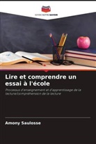 Amony Saulosse - Lire et comprendre un essai à l'école