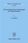 Georg Müller - Der Ersatz entwerteter Aufwendungen bei Vertragsstörungen.