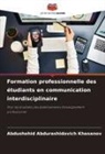 Abdushohid Abdurashidovich Khasanov - Formation professionnelle des étudiants en communication interdisciplinaire