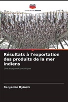 Benjamin Byinshi - Résultats à l'exportation des produits de la mer indiens