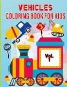 Tobba - Vehicle Coloring Book for Kids Vol 1