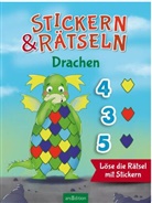 Sabine Sauter - Stickern & Rätseln ab 3: Stickern & Rätseln - Drachen