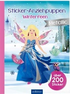 Sticker-Anziehpuppen Metallic - Winterfeen