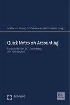 Anette von Ahsen, Dirk Schiereck, Anette von Ahsen, Matthias Wolz - Quick Notes on Accounting