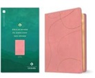 Biblia de Estudio del Diario Vivir Para Jóvenes Ntv Con Filament (Sentipiel, Rosa Pastel, Letra Roja)