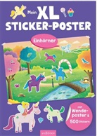 Sarah Dietz - Mein XL Sticker-Poster Einhörner